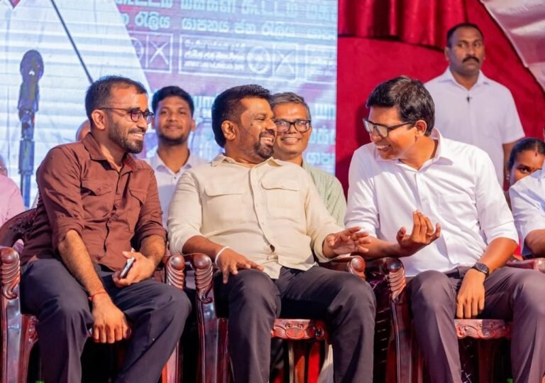 President Anura Kumara Disanayake with Jaffna Mayor Candidate Kabilan Suntharamoorthy